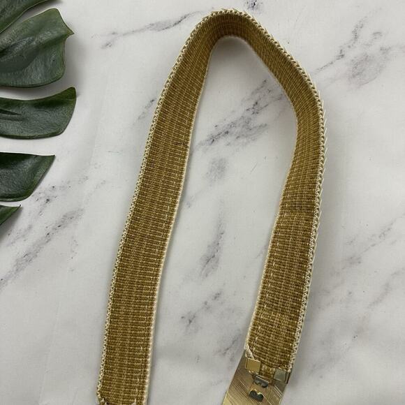 Womens Vintage 80s Scaled Peacock Belt One Size White Black Cloisonne Buckle - Picture 4 of 4